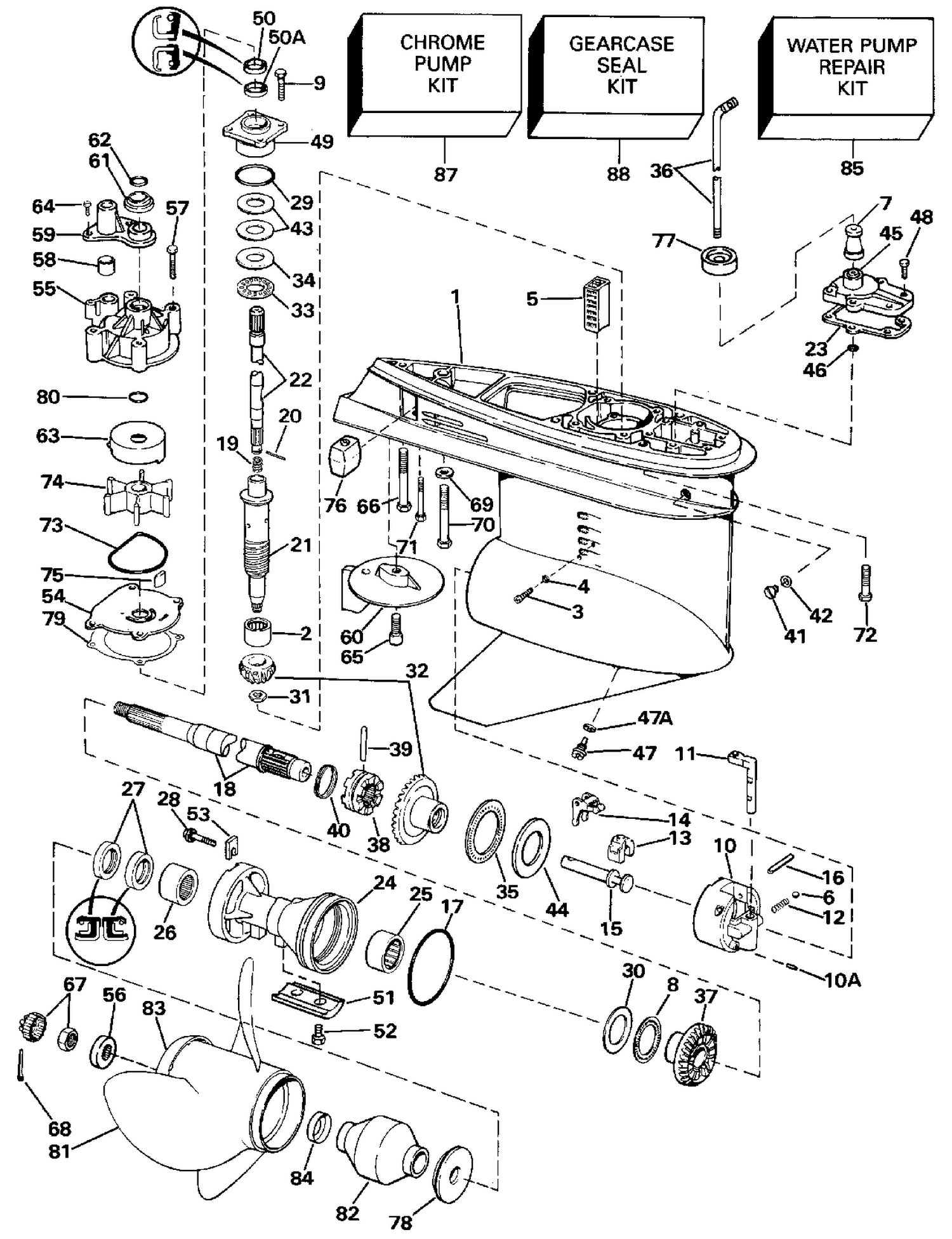GEARCASE - 140TX STANDARD ROTATION