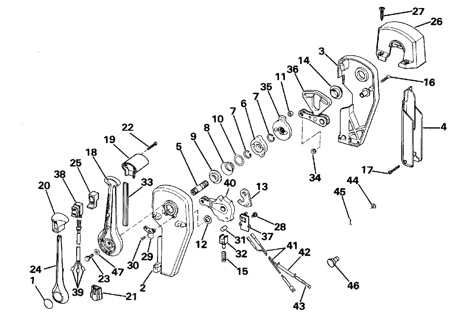 REMOTE CONTROL ASSEMBLY - BINNACLE MOUNT