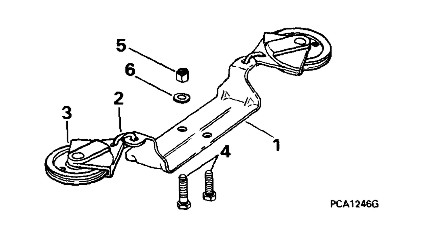 STEERING CONNECTOR KIT -- CABLE PULLEY -- 25, 35 (3-CYLINDER)