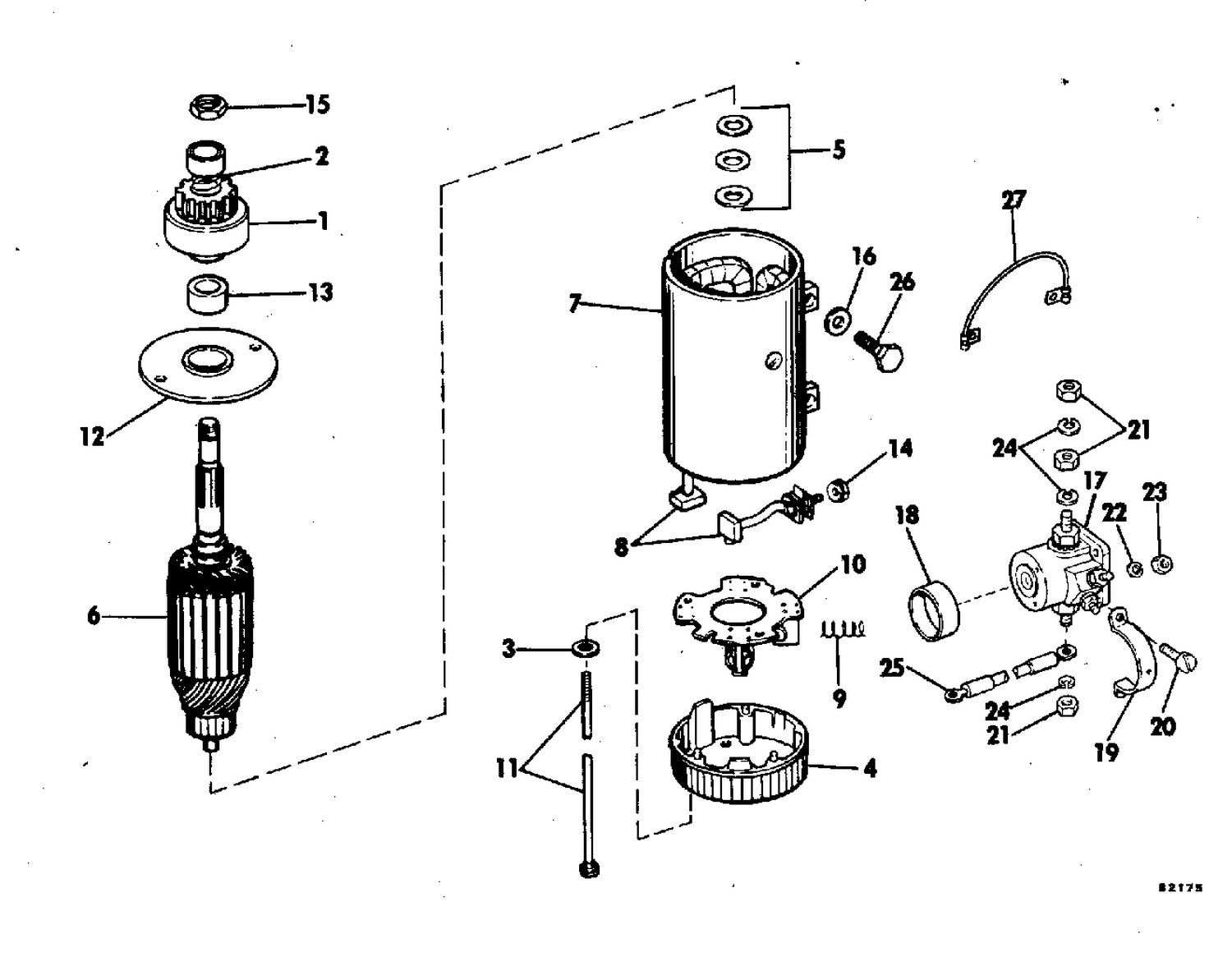 ELECTRIC STARTER & SOLENOID PRESTOLITE MODELS MKW-4006