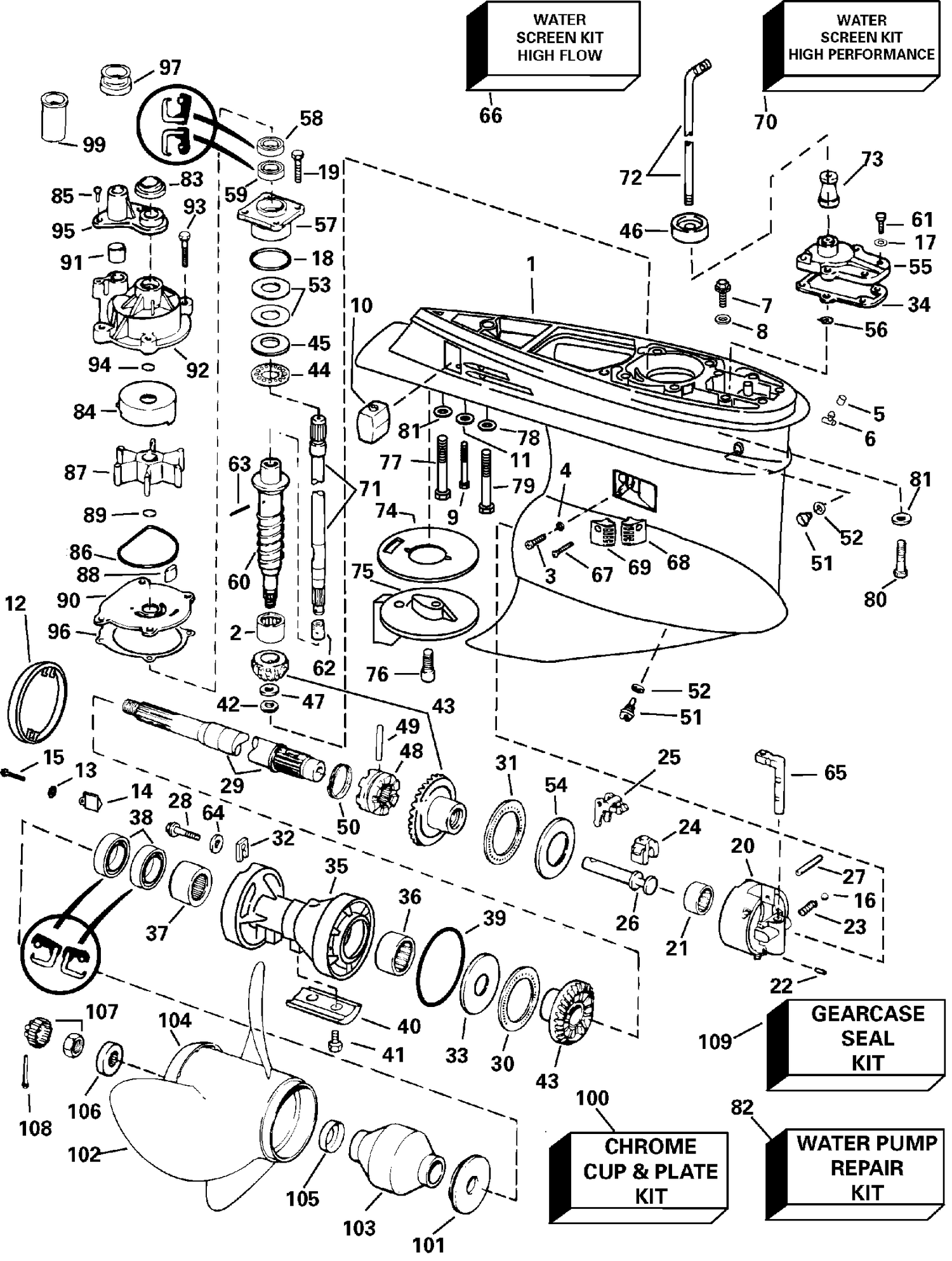 GEARCASE - ML - MX - PX  MODELS