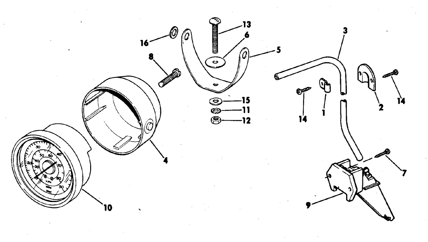 SPEEDOMETER KIT - POD MOUNT