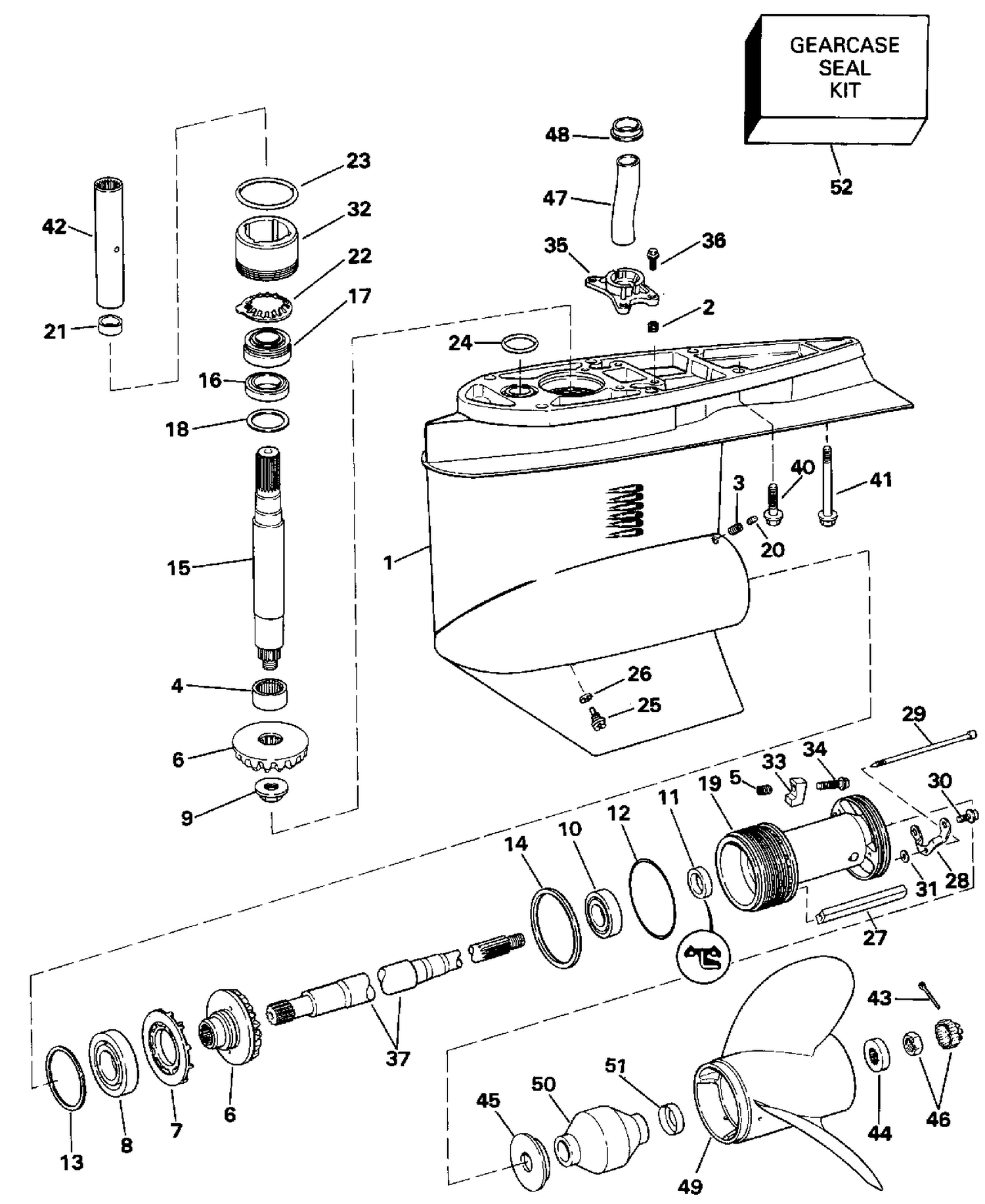 LOWER GEARCASE