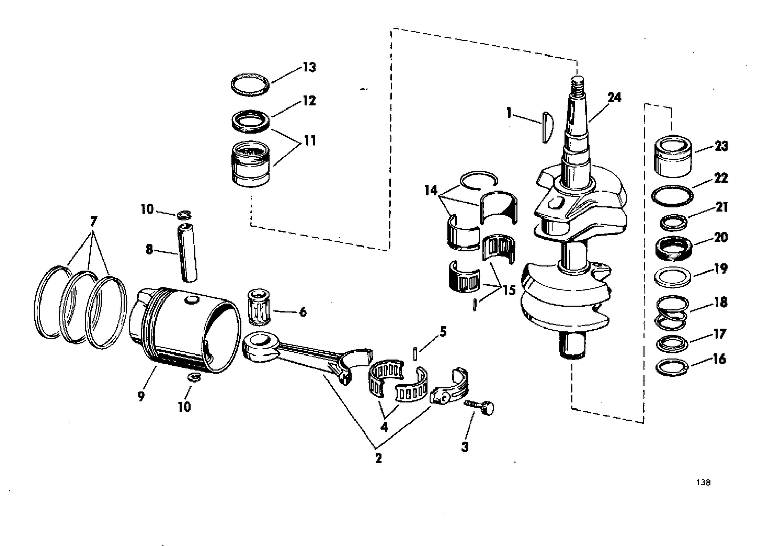 CRANKSHAFT GROUP ELECTRIC START