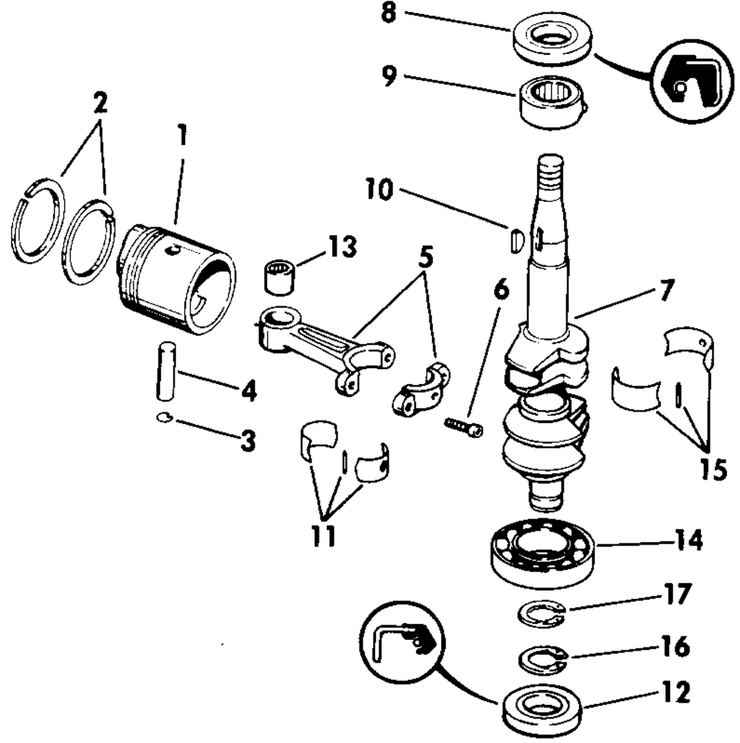 CRANKSHAFT & PISTON
