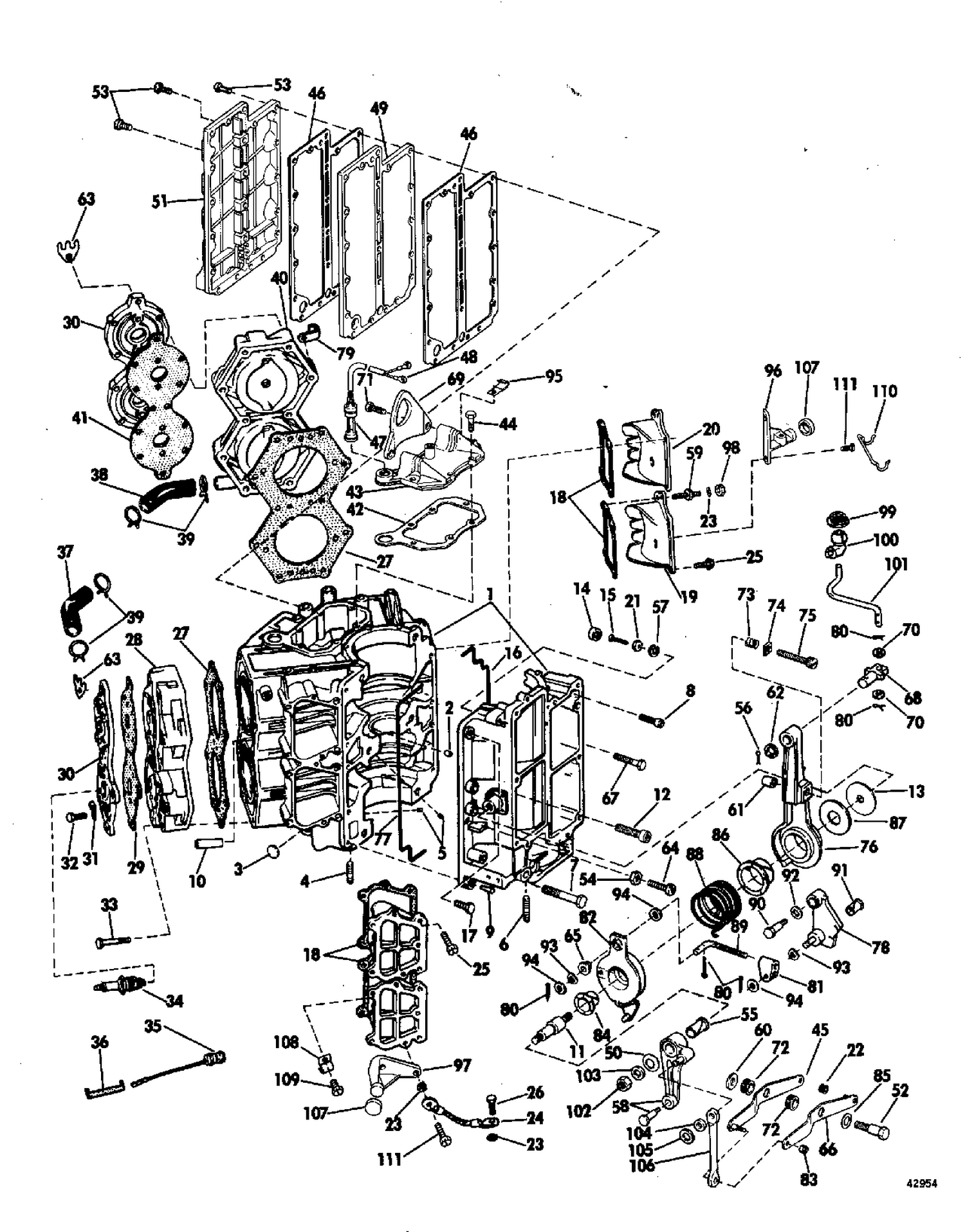 CYLINDER AND CRANKCASE