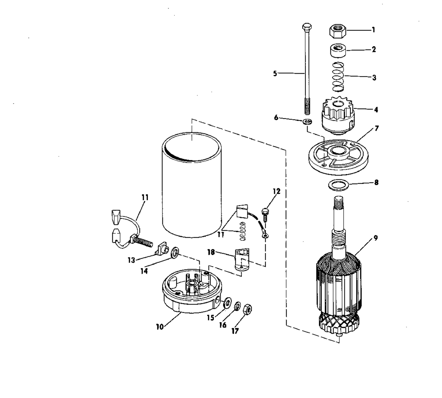 ELECTRIC STARTER GROUP AMERICAN BOSCH SMH 12341