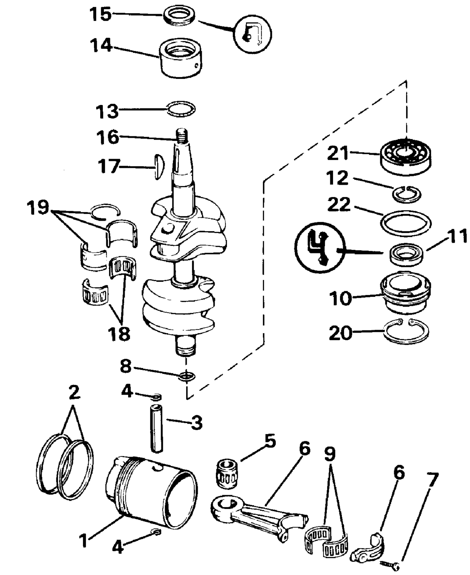 CRANKSHAFT & PISTON