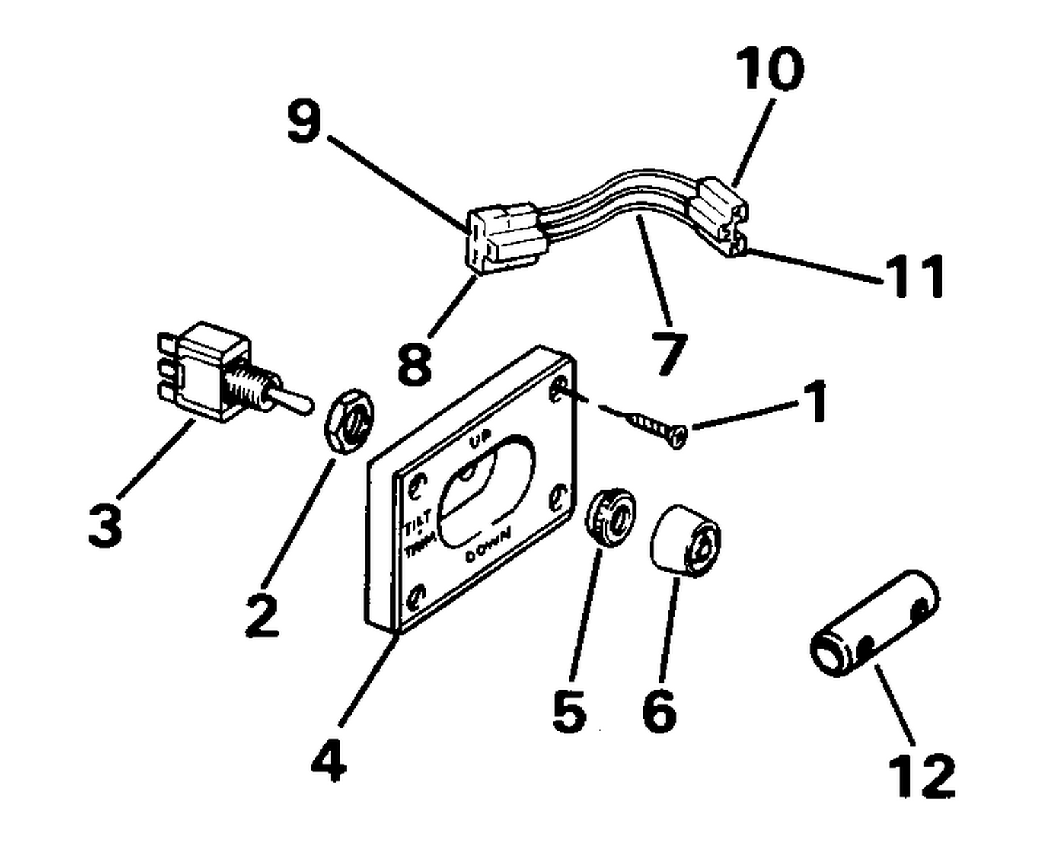 TRIM/TILT SWITCH CONVERSION KIT - DUAL ENGINE