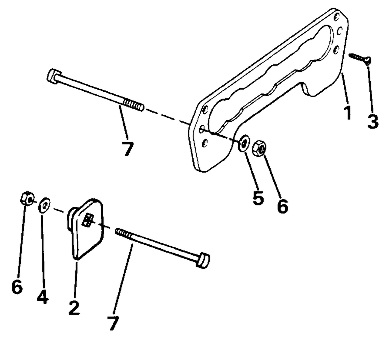 TRANSOM PLATE KIT - 1.5 THRU 55