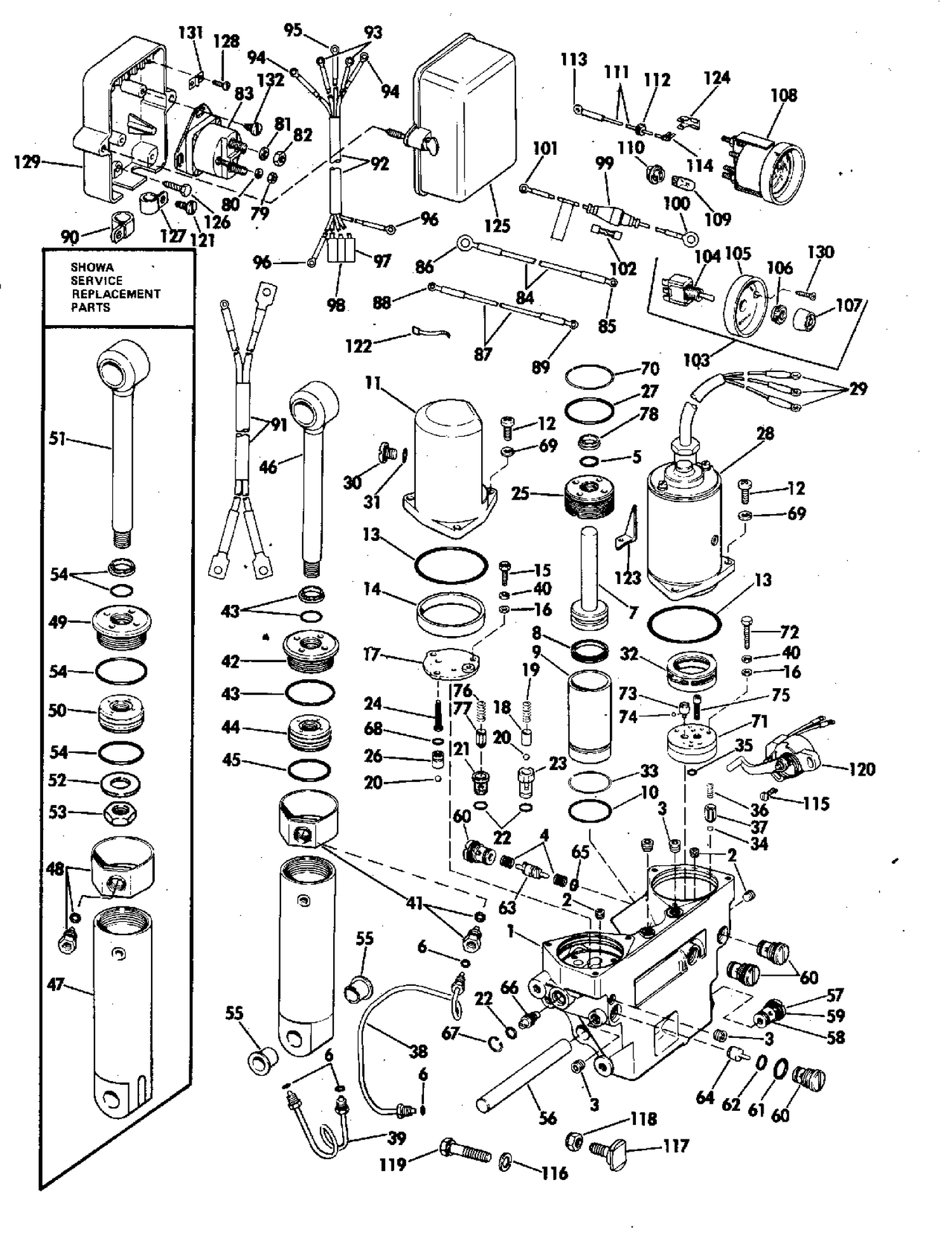 POWER TILT AND TRIM 70 - 140 HP MODELS