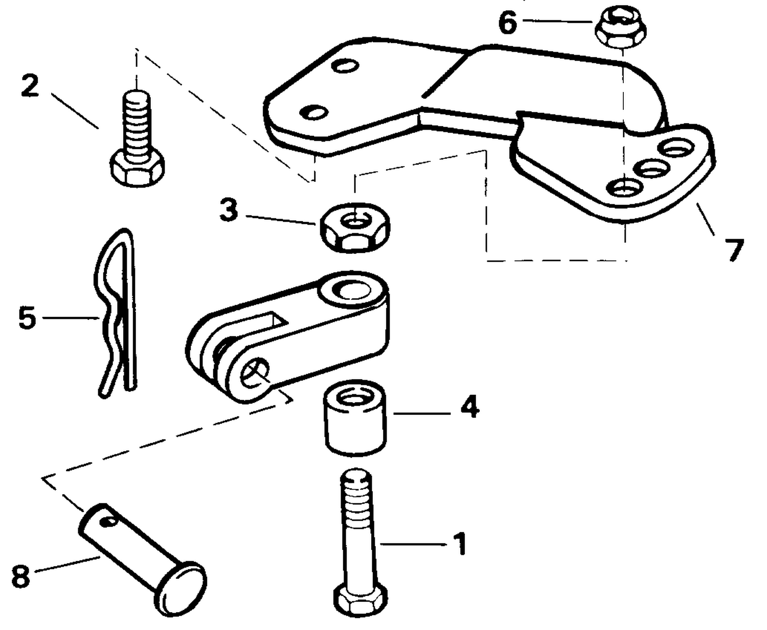 STEERING CONNECTOR KIT - 5, 6, 8 MODELS