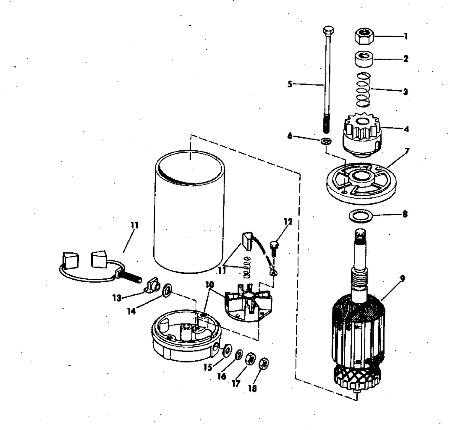 ELECTRIC STARTER AMERICAN BOSCH SMH 12B43