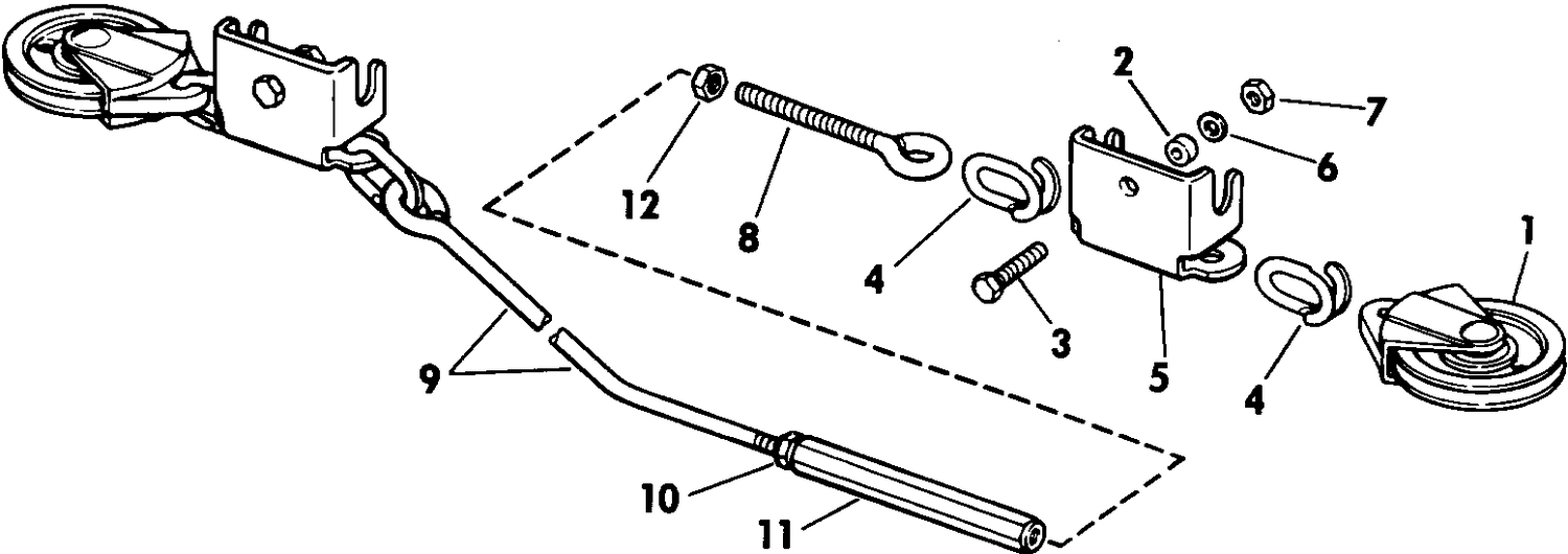 STEERING CONNECTOR KIT - CABLE PULLEY DUAL 6 THRU 15