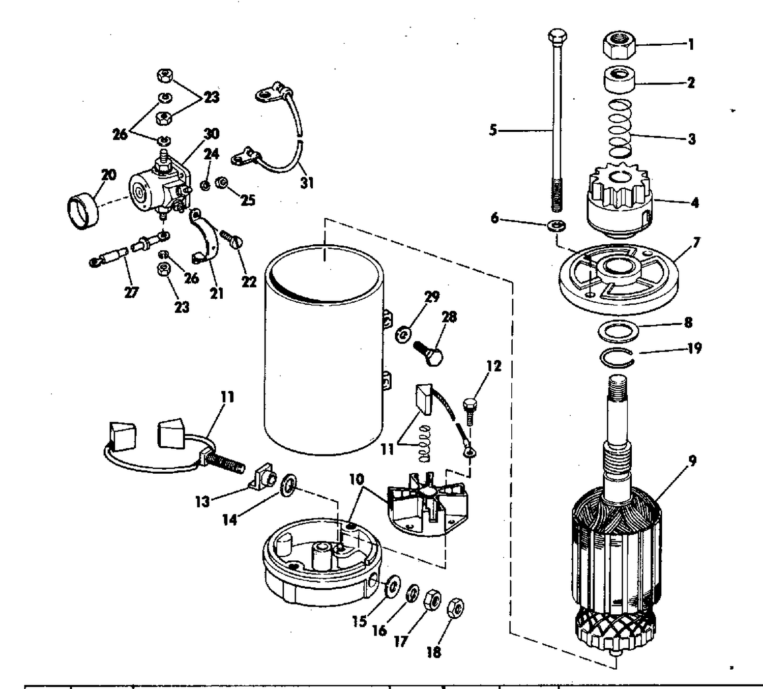 ELECTRIC STARTER & SOLENOID AMERICAN BOSCH 10629-23-M03