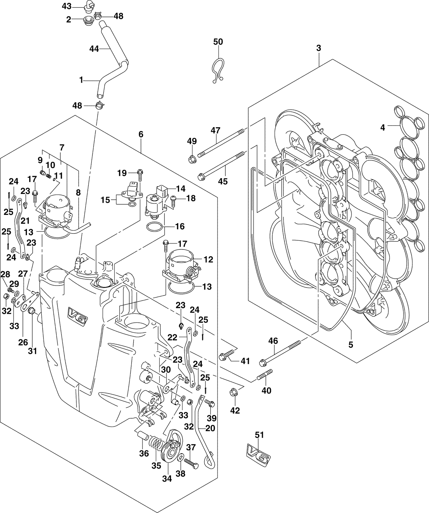 THROTTLE BODY - 200HP