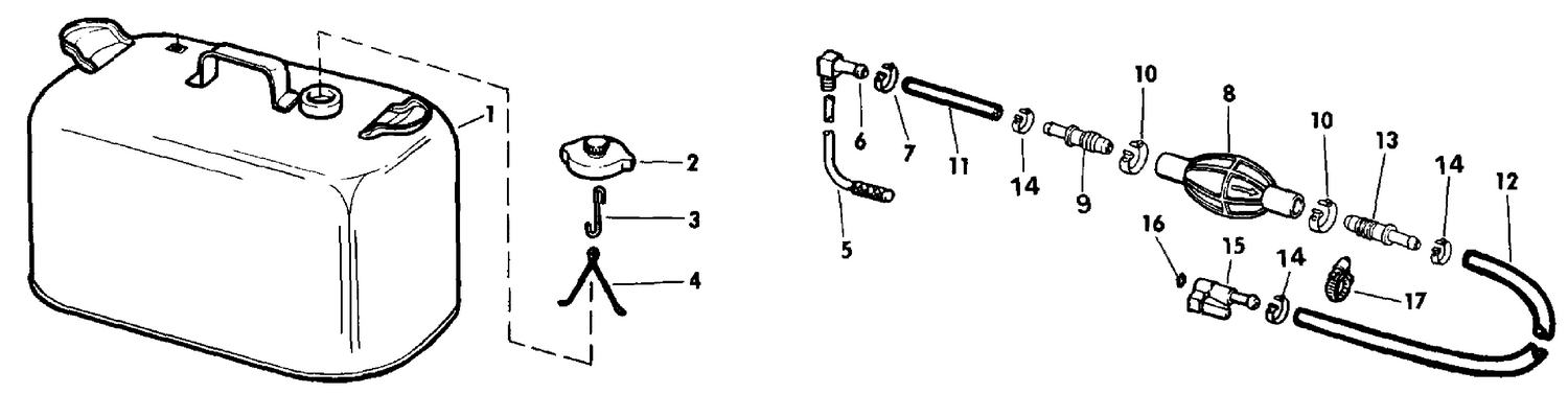 FUEL TANK WITHOUT GAUGE