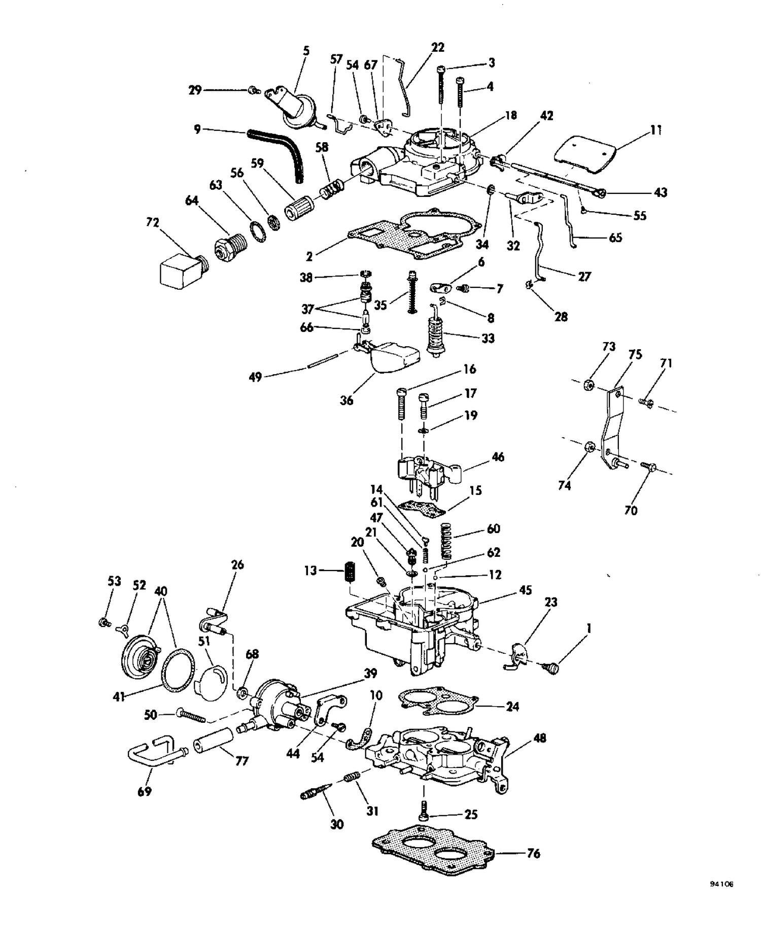 CARBURETOR GROUP 185-200 Models