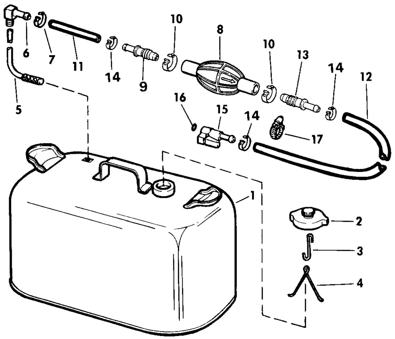 FUEL TANK WITHOUT GAUGE