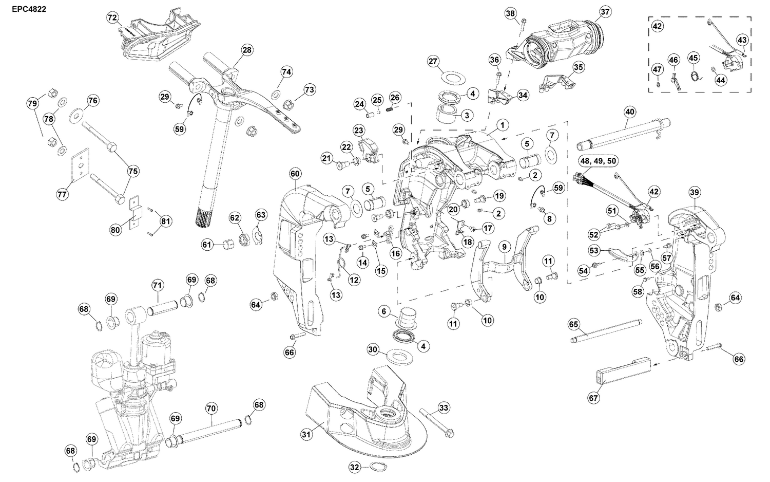 06-3_STERN & SWIVEL BRACKET (TRAC+ Models)