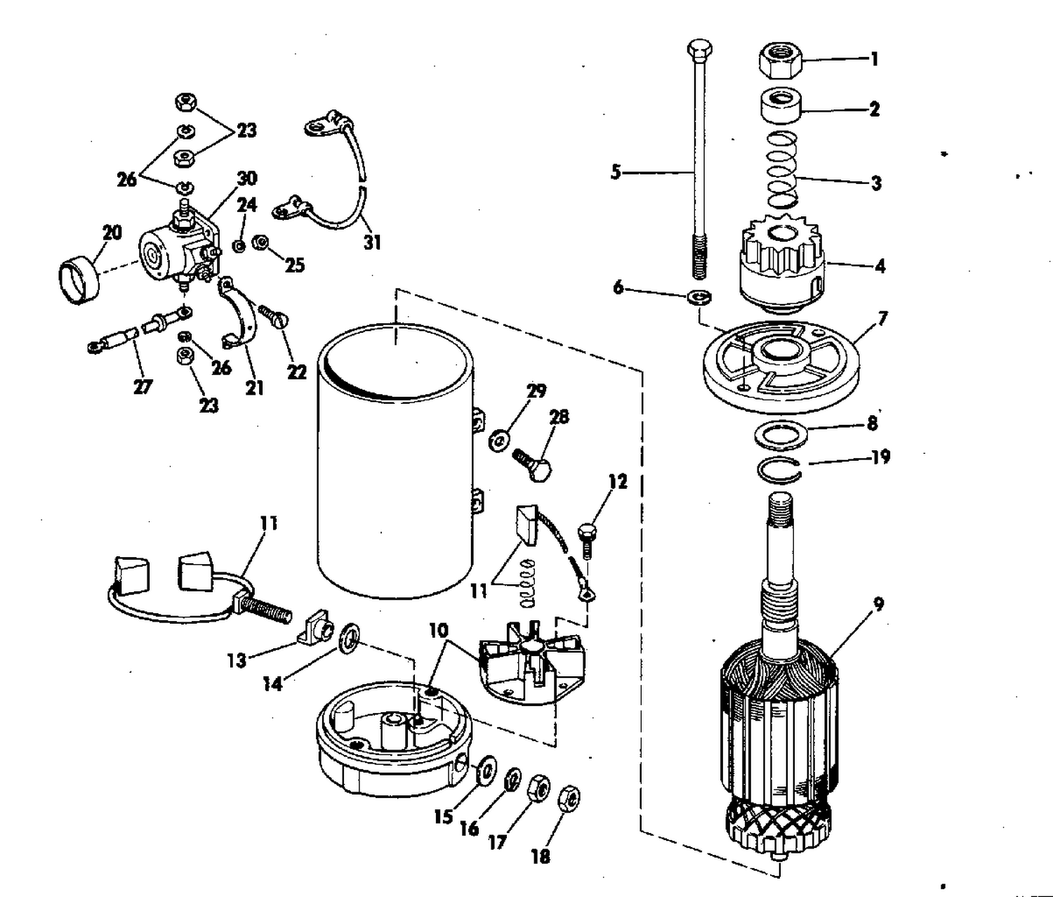 ELECTRIC STARTER AND SOLENOID