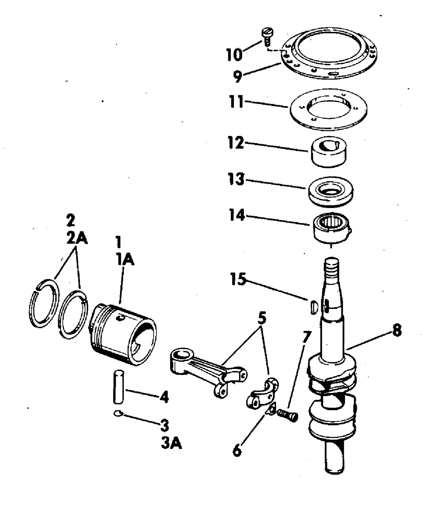 CRANKSHAFT AND PISTON