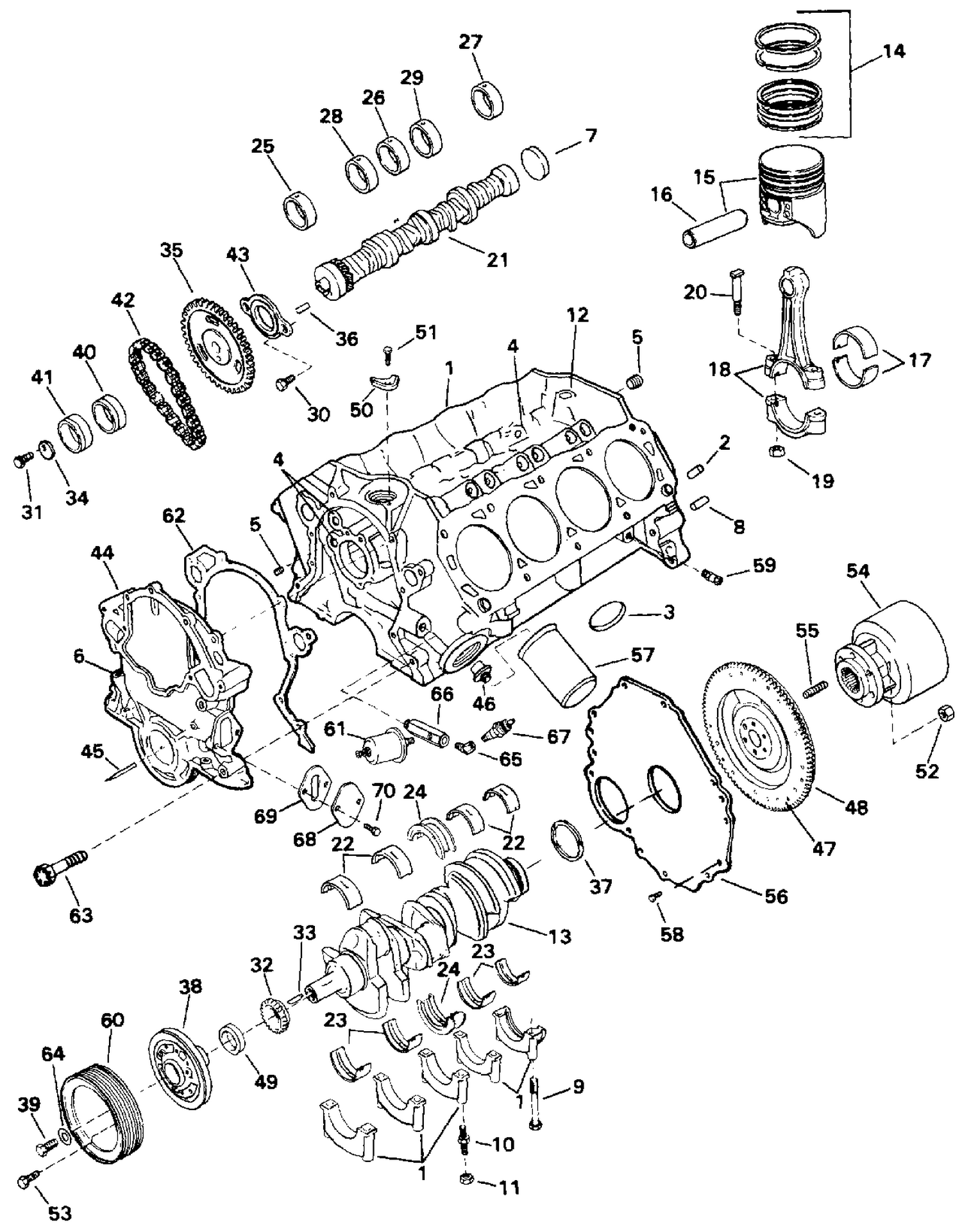 CRANKCASE - 5.8 LITRE