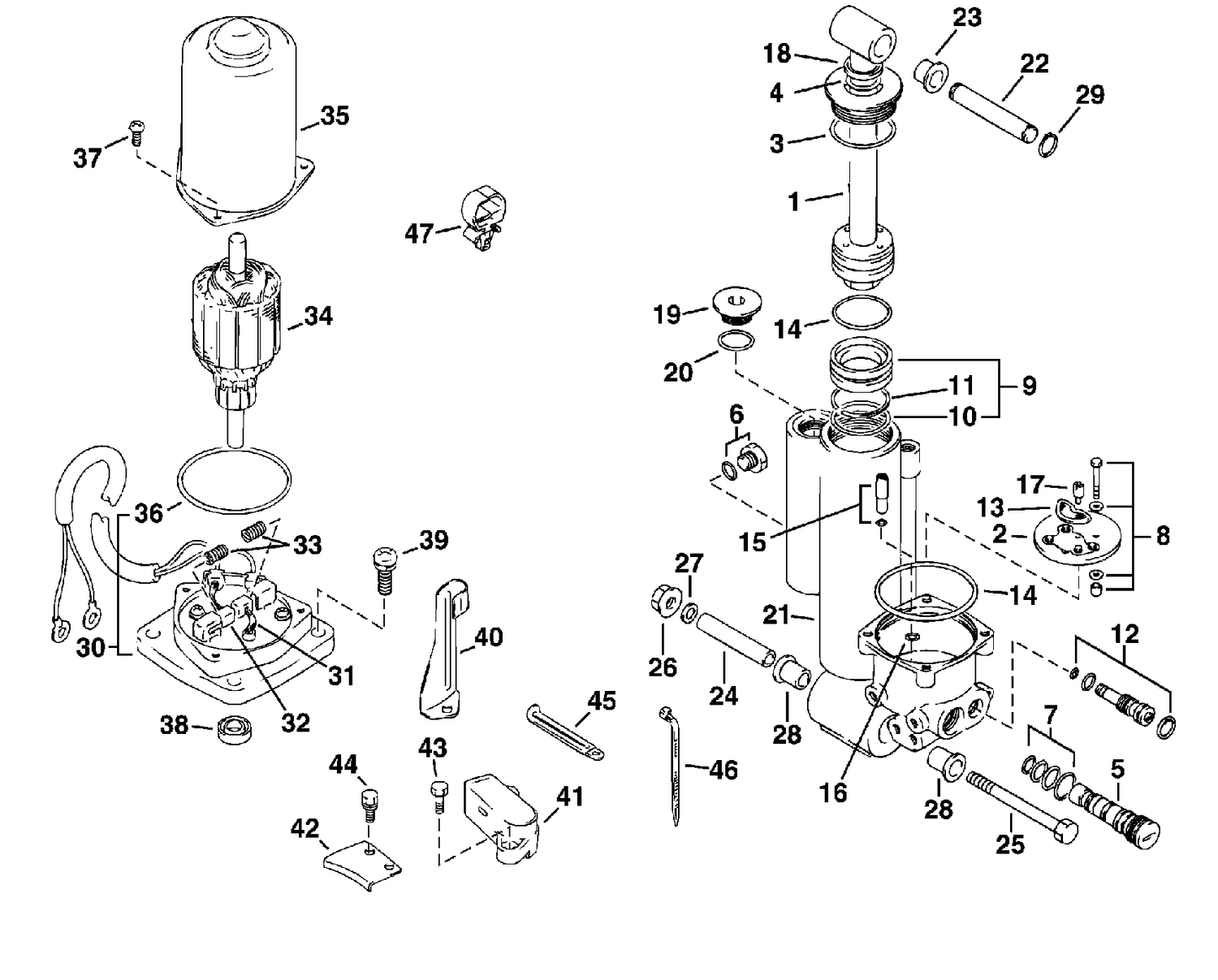 POWER TRIM/TILT HYDRAULIC