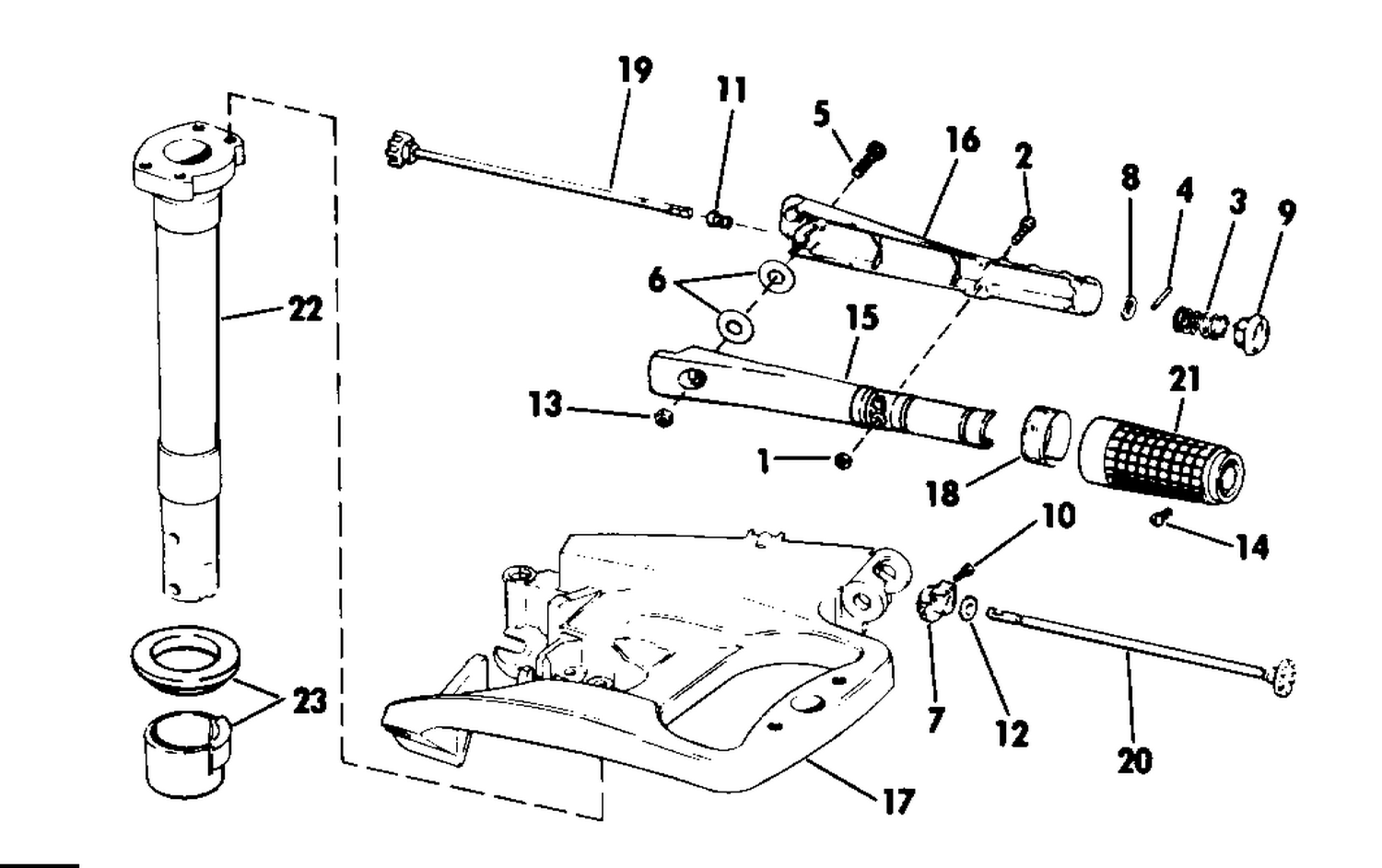 STEERING HANDLE KIT 25, 35 ELE. START