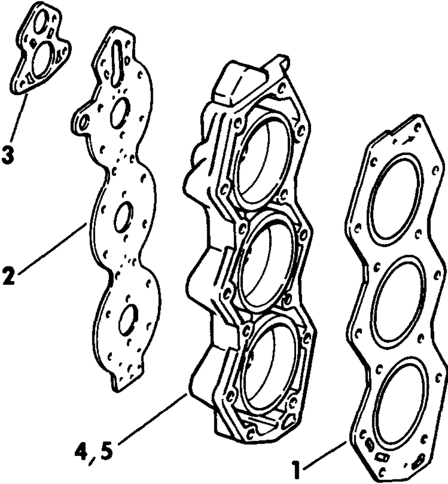 CYLINDER HEAD KIT - LOW COMPRESSION 150,175,185,149.4 C.I.