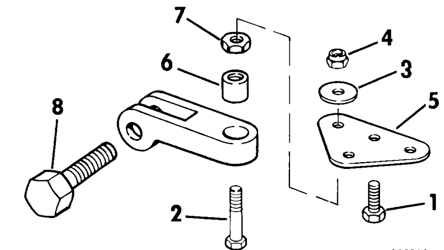 CONNECTOR KIT - DUAL CABLE STEERING 65 THRU V6