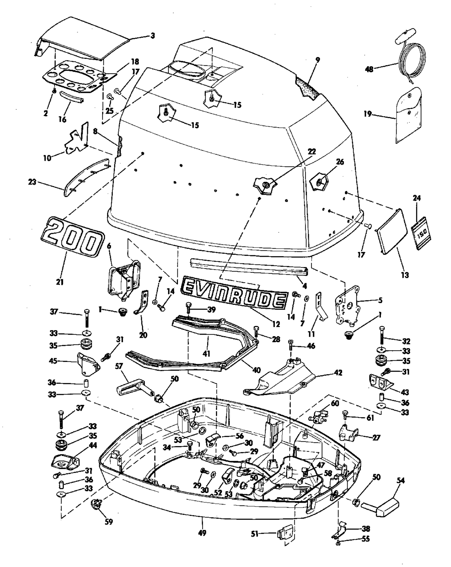 MOTOR COVER-EVINRUDE
