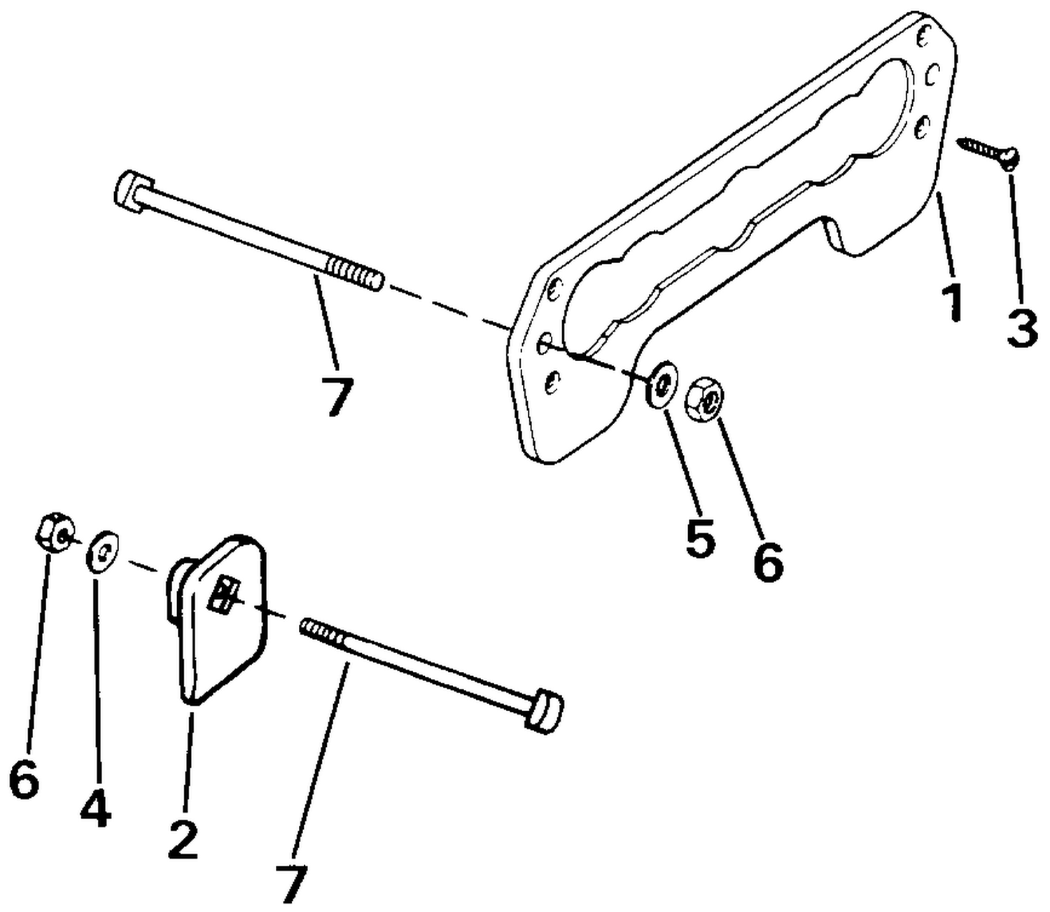 TRANSOM PLATE KIT 40 THRU 55