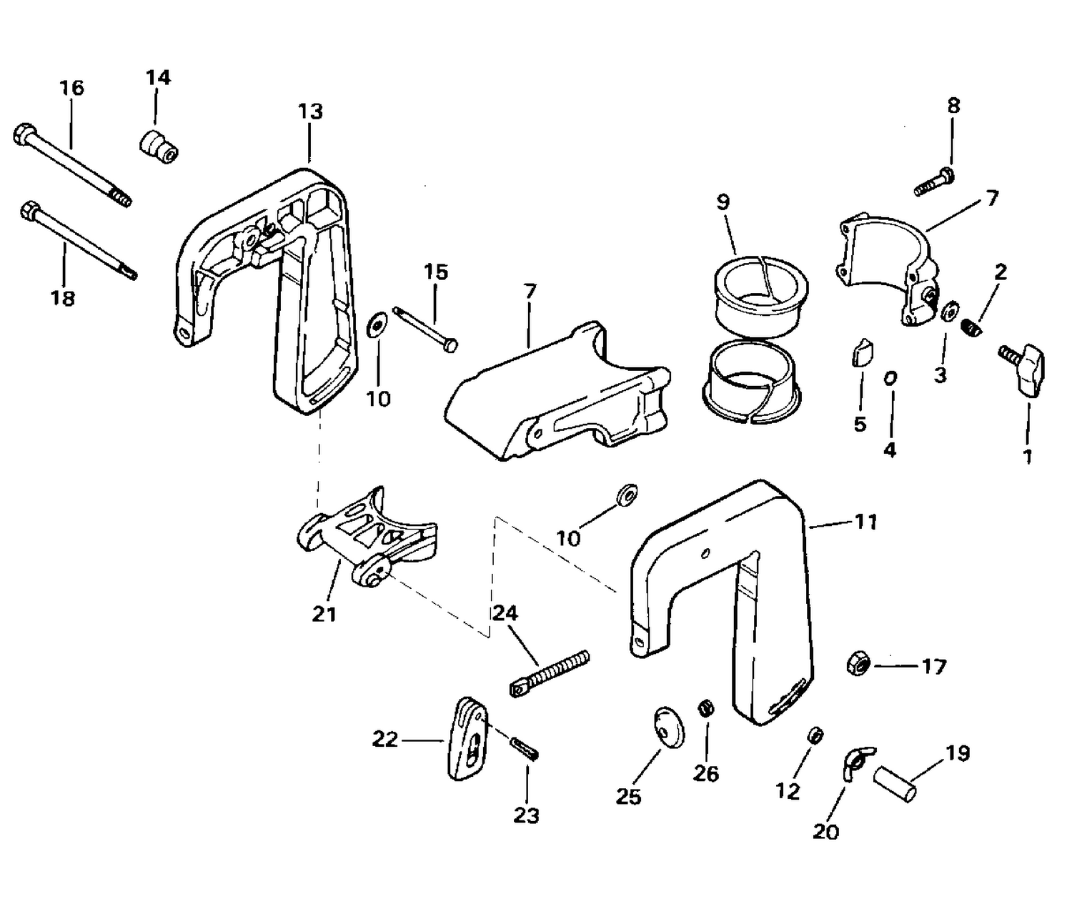 STERN BRACKET & SWIVEL BRACKET