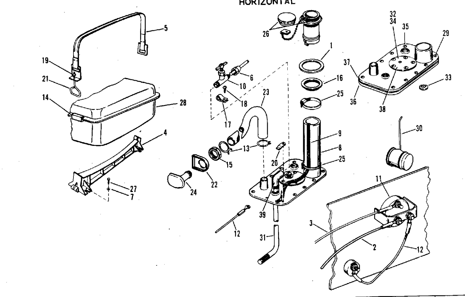 24 AND 18 GAL PERMANENT FULE TANK KITS HORIZONTAL