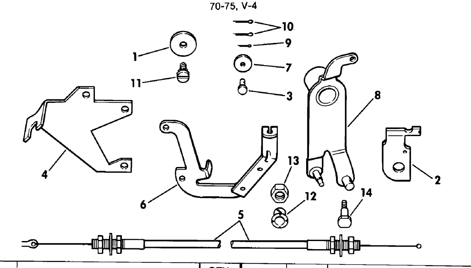 TILT LOCK RELEASE KIT 70-75, V-4