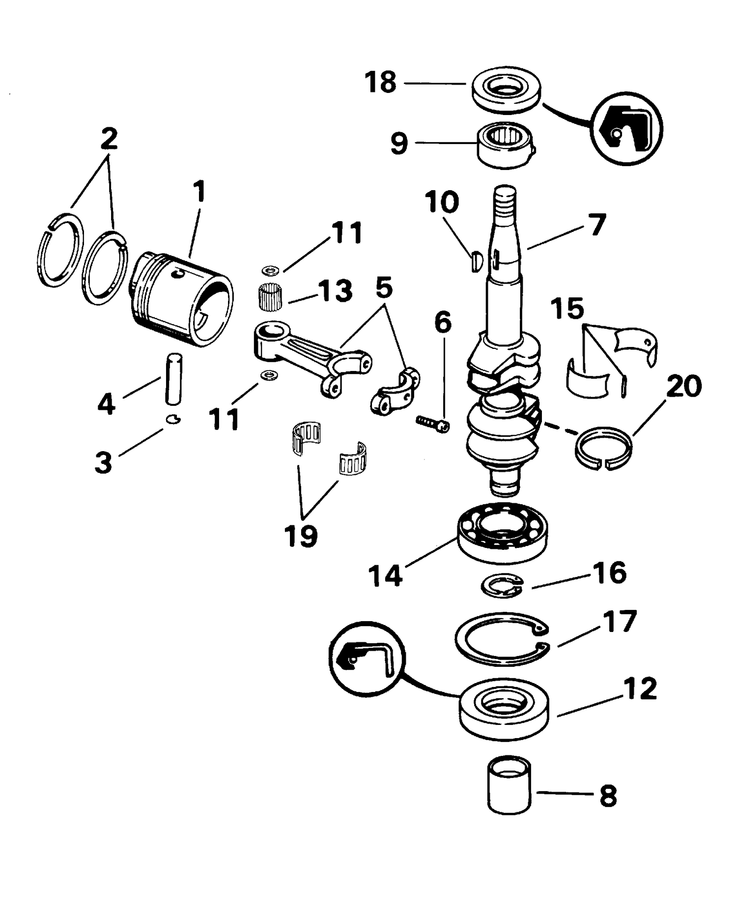CRANKSHAFT & PISTON