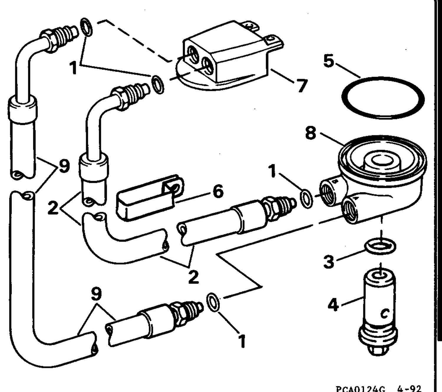 REMOTE OIL FILTER KIT 4.3 MODELS