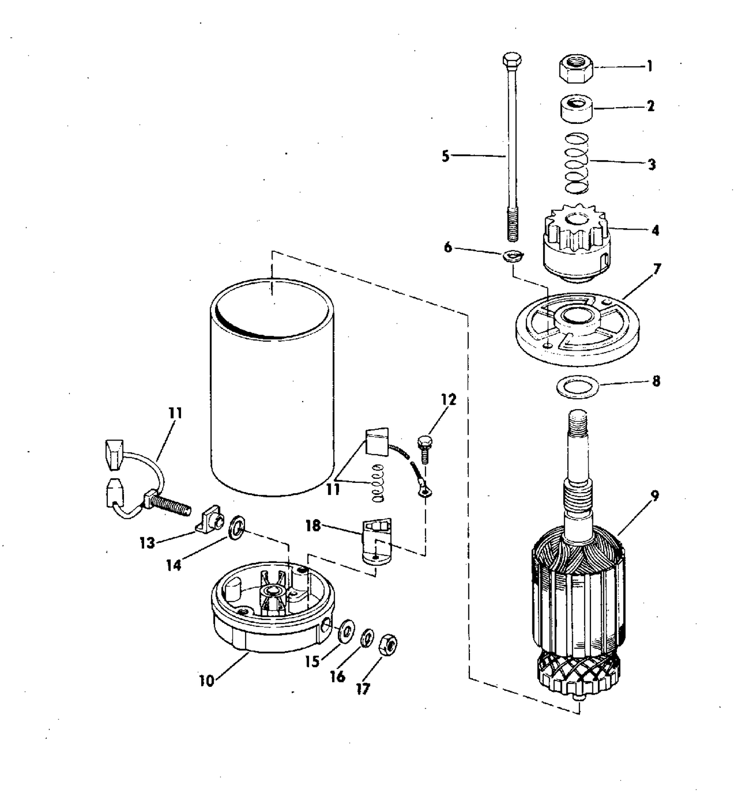 ELECTRIC STARTER AMERICAN BOSCH SMH 12B41 & SMH 12B43