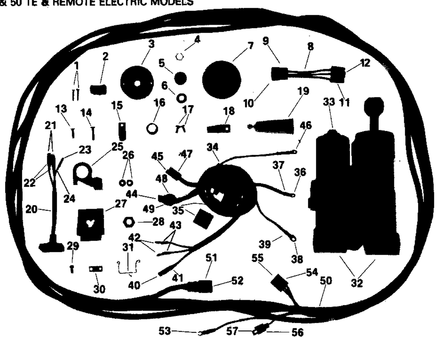 POWER TRIM/TILT KIT - 40, 48 & 50 TE & REMOTE ELECTRIC