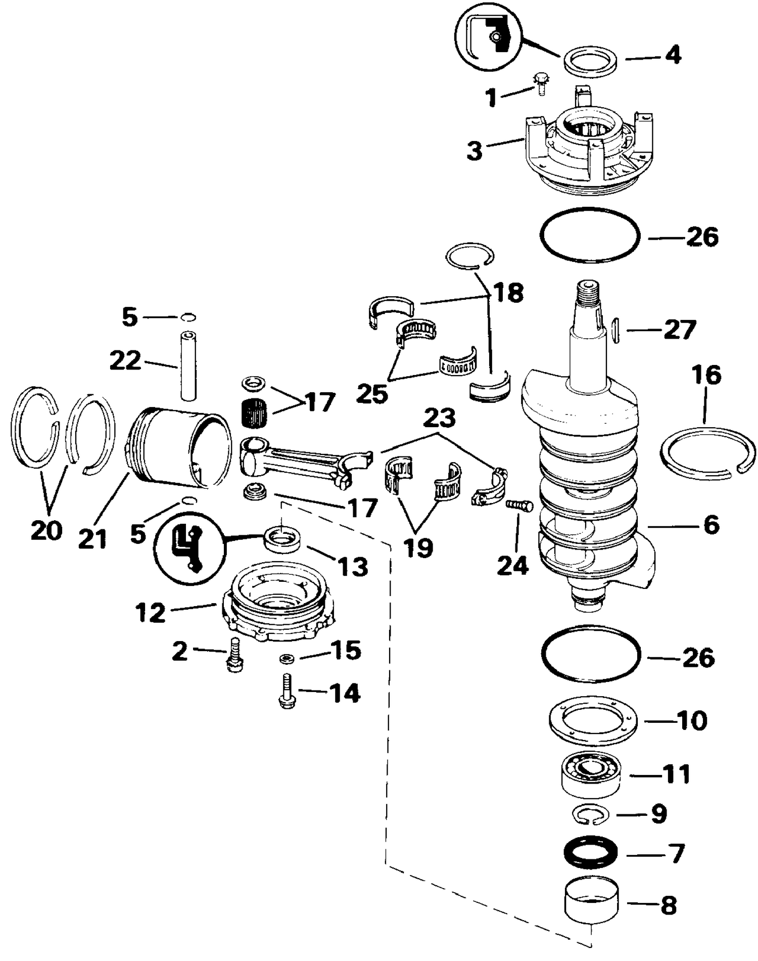CRANKSHAFT & PISTON