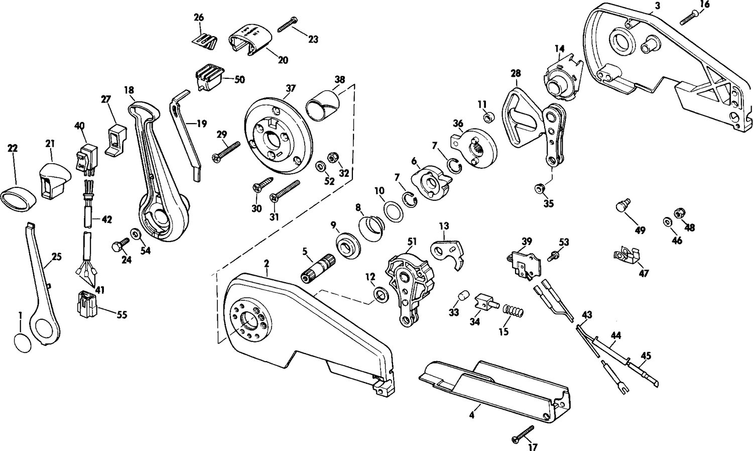REMOTE CONTROL ASSEMBLY - CONCEALED SIDE MOUNT