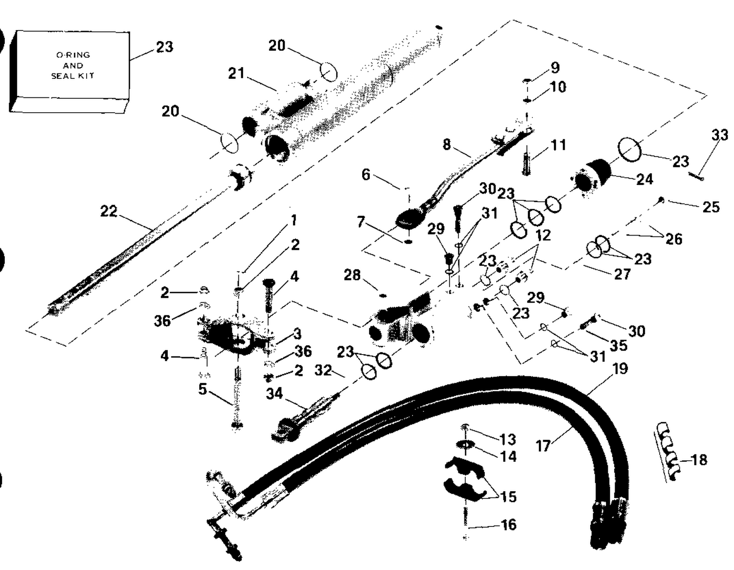 STEERING CYLINDER KIT - PORT