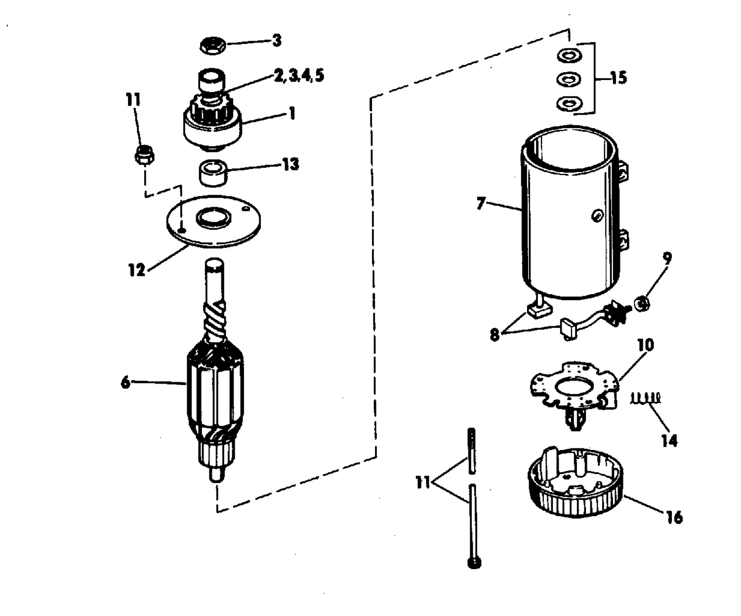 ELECTRIC STARTER PRESTOLITE MODELS MKW4001