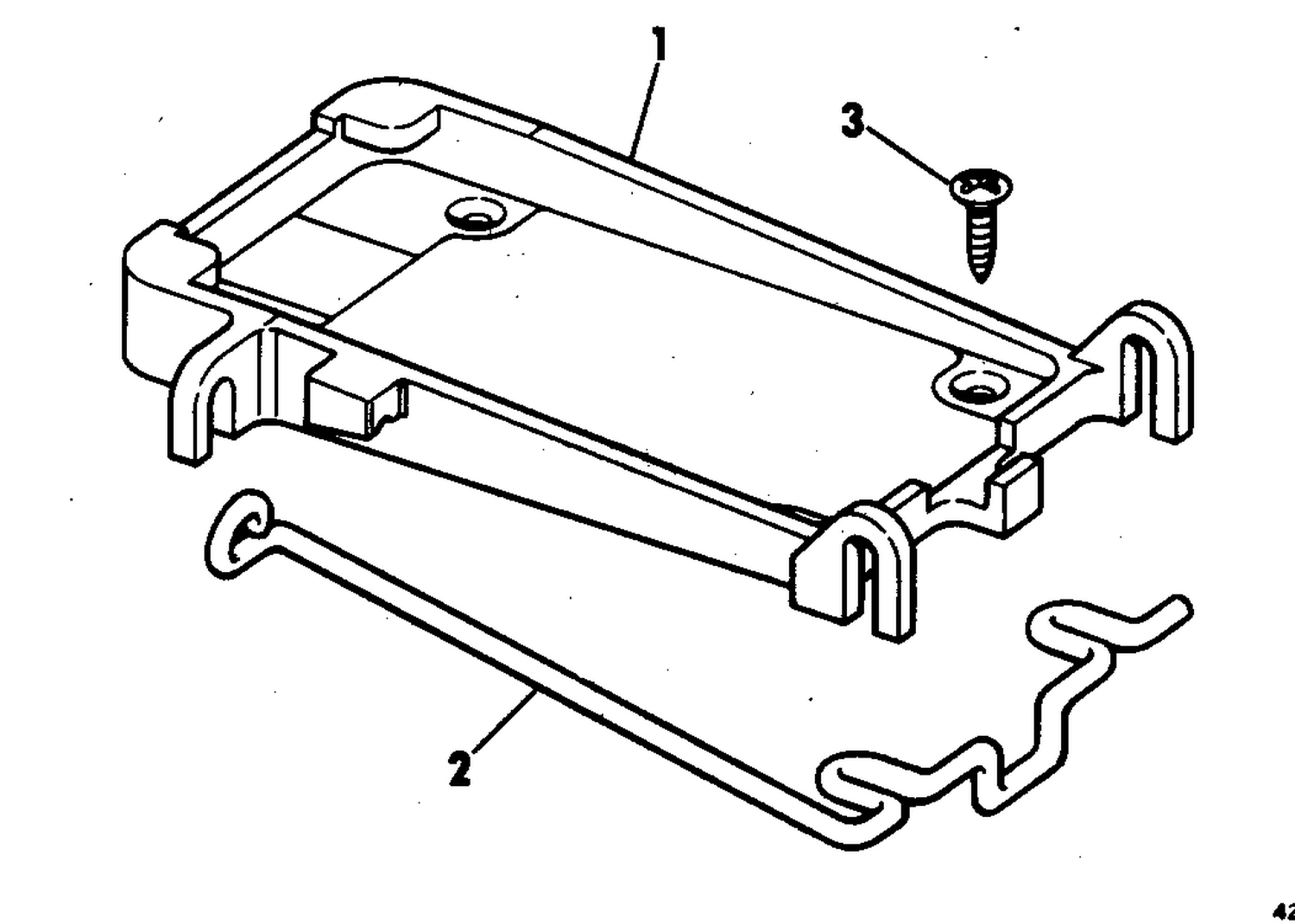 DECK MOUNT KIT - ELECTRIC OUTBOARD