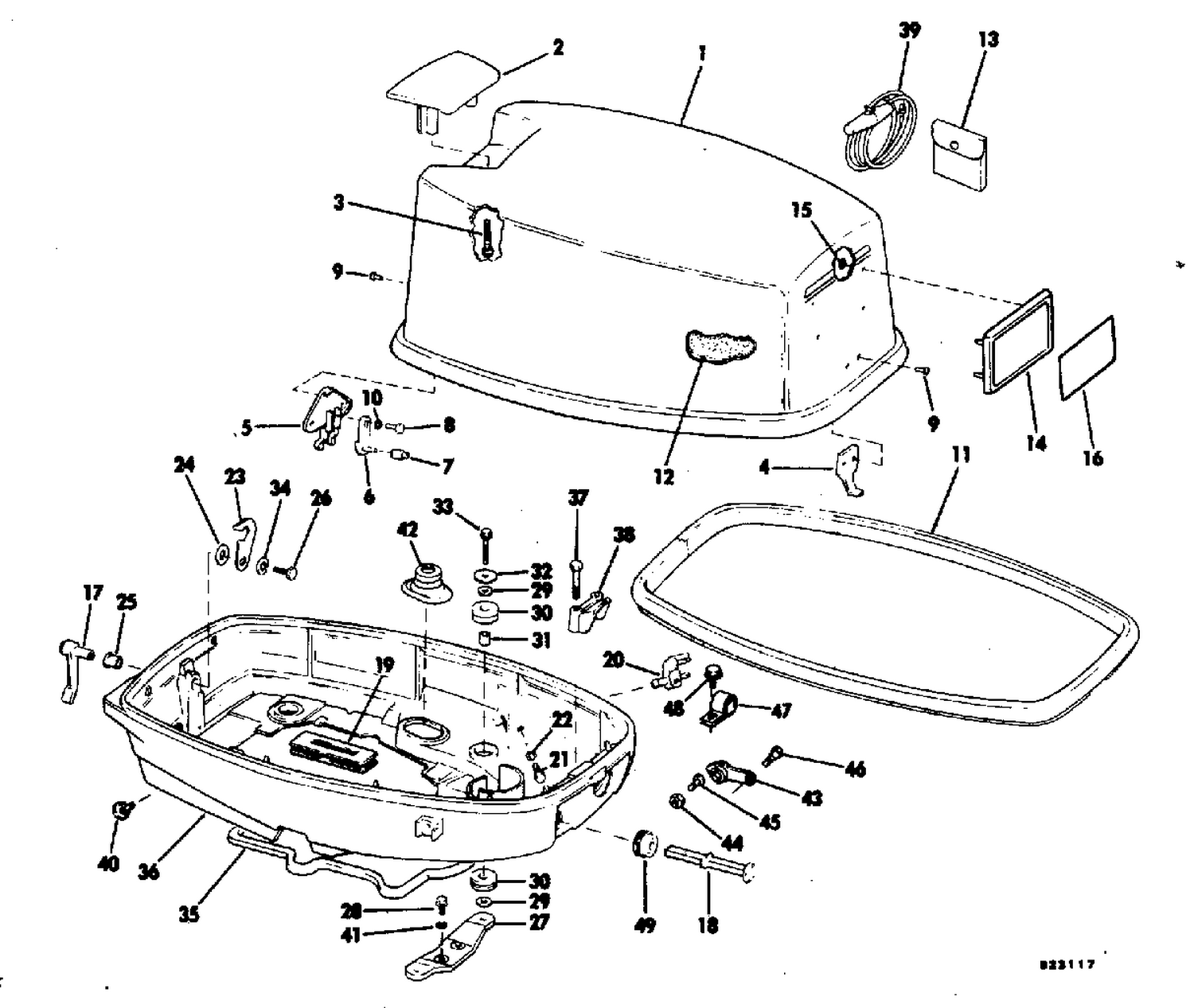 MOTOR COVER-JOHNSON