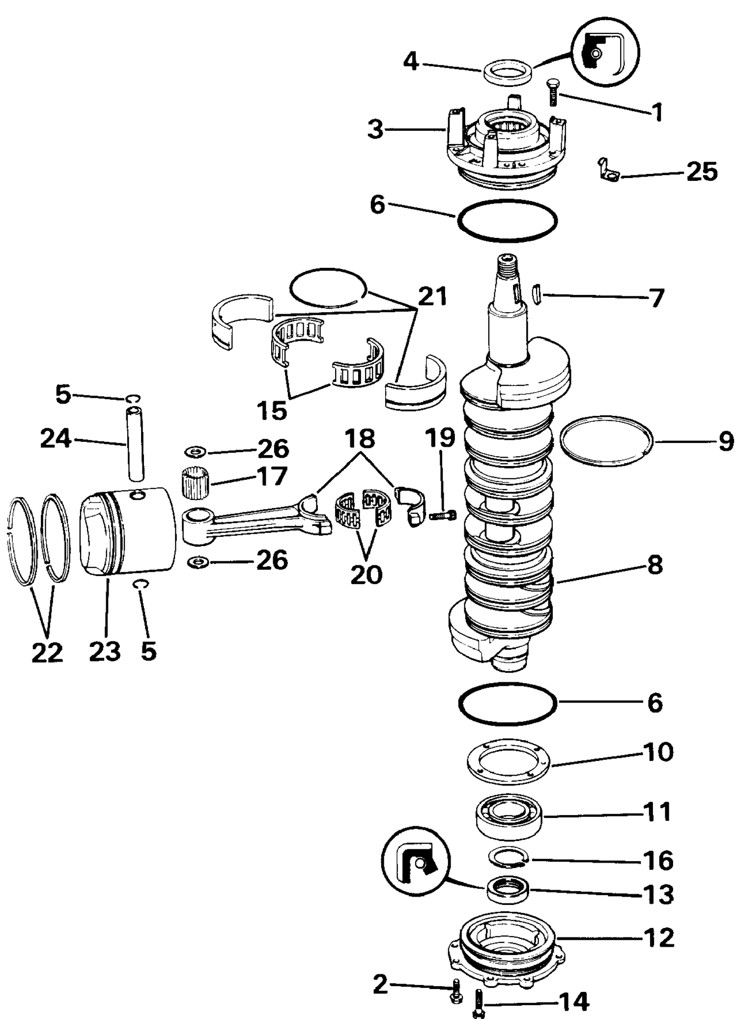 CRANKSHAFT & PISTON