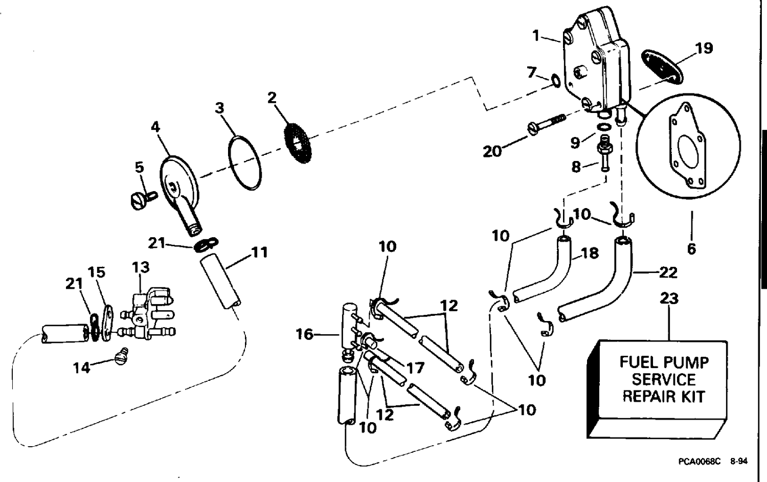 FUEL PUMP AND FILTER
