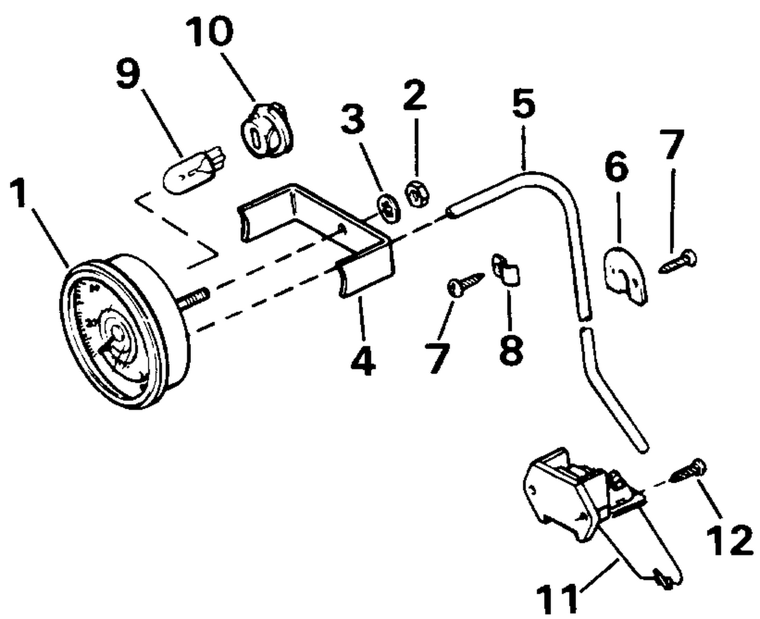 SPEEDOMETER KIT-FLUSH MOUNT