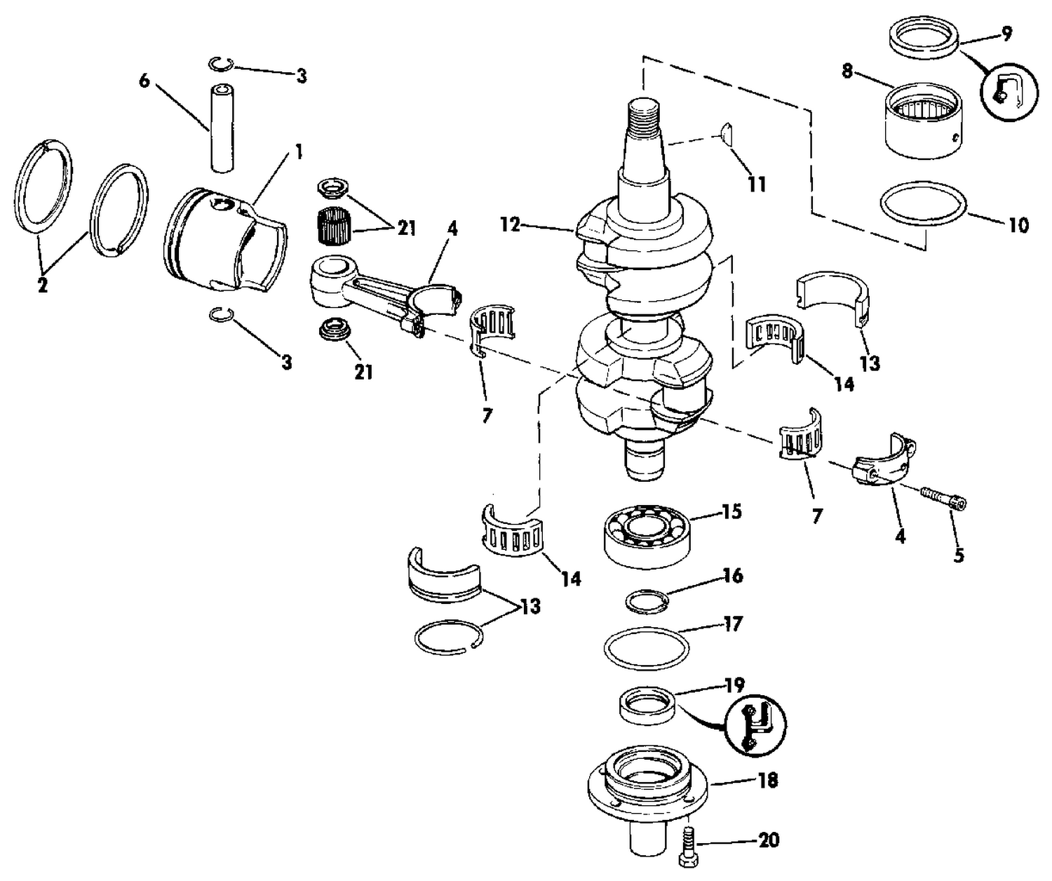 CRANKSHAFT & PISTON